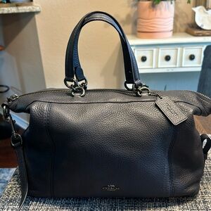 Coach Navy Satchel Bag